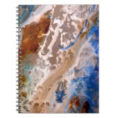 Carnet Abstrait plage de sable motif motif en mousse d'ea (Devant)