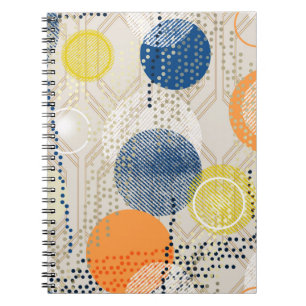 Carnet Abstrait point de polka coloré