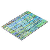 Carnet Abstrait rayé coloré (Côté gauche)