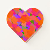 Carnet Abstrait rose, orange et violet (Dos)