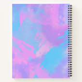 Carnet Abstrait rose violet turquoise (Dos)