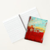 Carnet Abstrait rouge de l'Alaska (Intérieur)