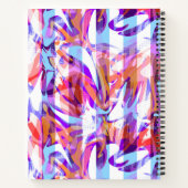 Carnet Abstrait sans couture brosse trait moderne multico (Dos)