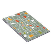 Carnet Abstrait sans fil : Design Motif moderne. (Côté Droit)