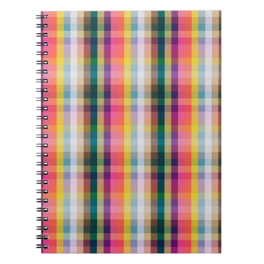Carnet Abstrait Scottish Plaid (Devant)
