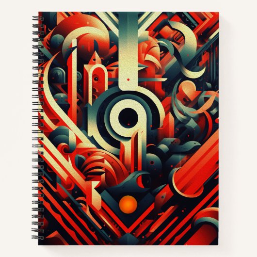 Carnet Abstrait stylisé (Devant)