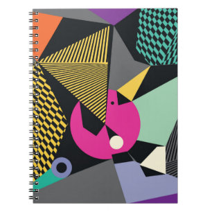 Carnet Abstrait triangles modernes arrière - plan motif i