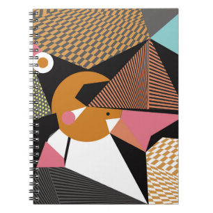 Carnet Abstrait triangles modernes arrière - plan motif i