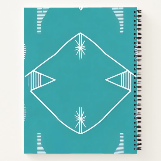 Carnet Abstrait Turquoise (Dos)