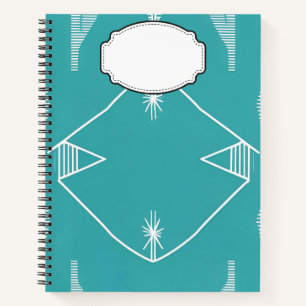 Carnet Abstrait Turquoise