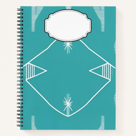 Carnet Abstrait Turquoise (Devant)