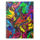 Carnet Abstrait Twirly coloré / Poussé / Spiral (Devant)