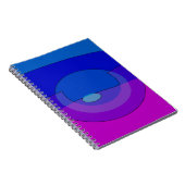 Carnet Abstrait Violet Et Bleu 1007 (Côté Droit)