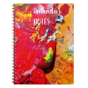 Carnet Abstraite De Palette Artiste Gaie