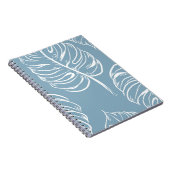 Carnet Abstraite Feuille Tropicale : Verdure transparente (Côté Droit)