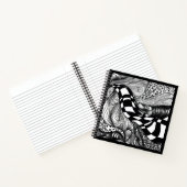 Carnet ' Abstraite ligne noire et blanche (Intérieur)