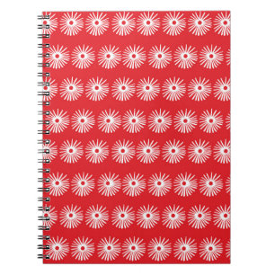 Carnet Abstraite texture florale noire et blanche sans so