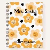 Carnet Academic Diary 2024-2025 Customized /Teacher retro (Devant)