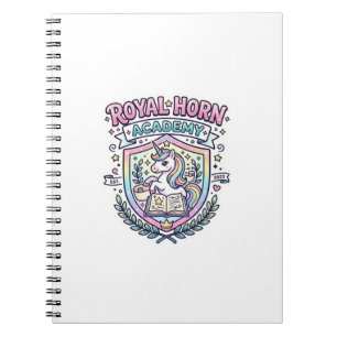 Carnet Académie de la Corne Royale Licorne Impression de 