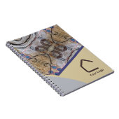 Carnet Accents abstraits modernes simples Logo ou code QR (Côté Droit)