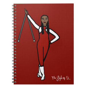 Carnet Accentuation rouge blanche de Baton Twirler B