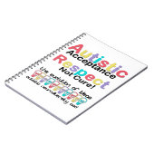 Carnet Acceptation de l'autisme, respect, pas de remède (Côté gauche)