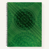 Carnet Acceptation | Médaillons de méditation verte (Devant)