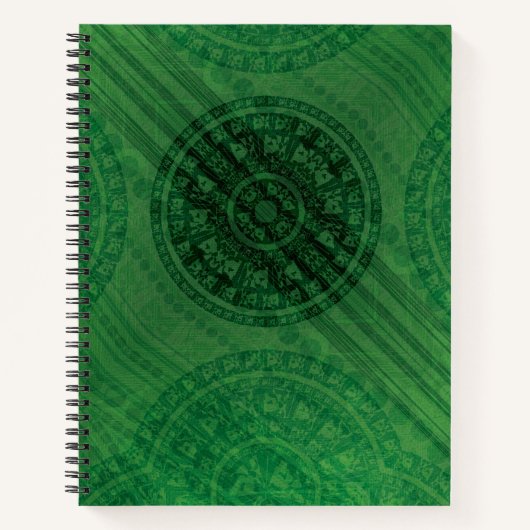 Carnet Acceptation | Médaillons de méditation verte (Devant)