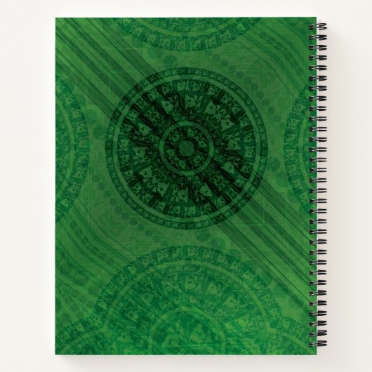 Carnet Acceptation | Médaillons de méditation verte (Dos)