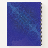 Carnet Acceptation | Médaillons de violet violet bleu Ind (Dos)