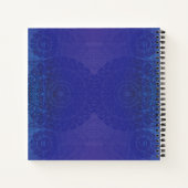 Carnet Acceptation | Médaillons de violet violet bleu Ind (Dos)