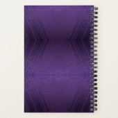 Carnet Acceptation | Motif Boho violet écectique (Verso)
