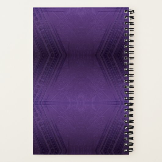 Carnet Acceptation | Motif Boho violet écectique (Verso)