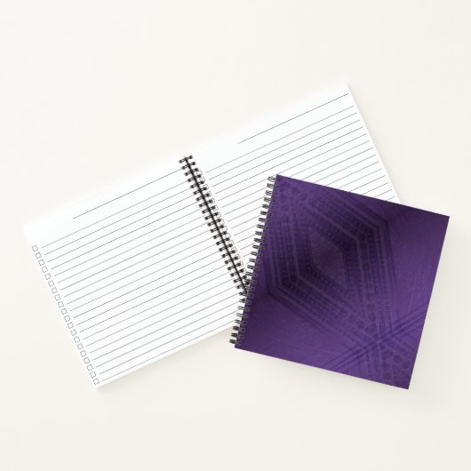 Carnet Acceptation | Motif Boho violet écectique (Intérieur)