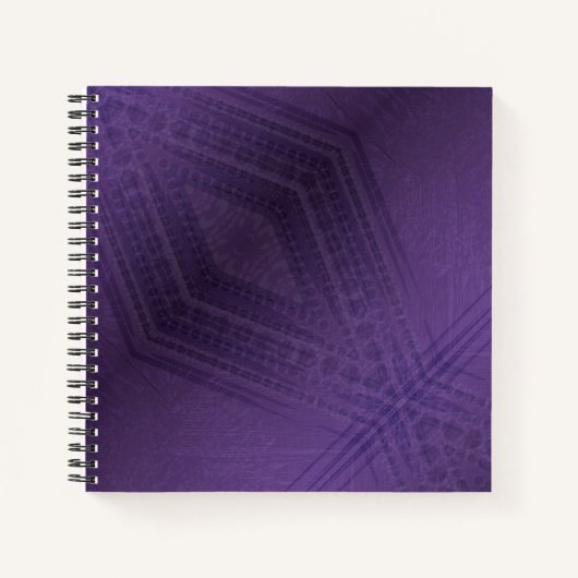 Carnet Acceptation | Motif Boho violet écectique (Devant)