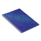 Carnet Acceptation | Motif de Blue Indigo Violet Shibori (Côté Droit)