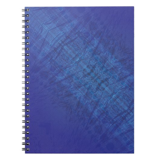 Carnet Acceptation | Motif de Blue Indigo Violet Shibori (Devant)