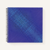 Carnet Acceptation | Motif de Blue Indigo Violet Shibori (Devant)