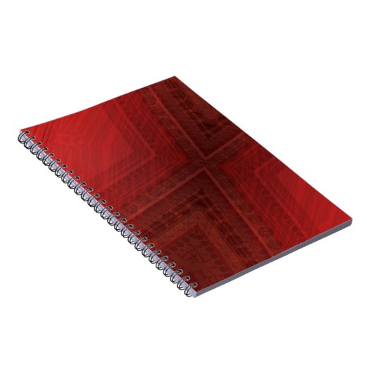 Carnet Acceptation | Motif de Boho Eclectique Rouge (Côté Droit)