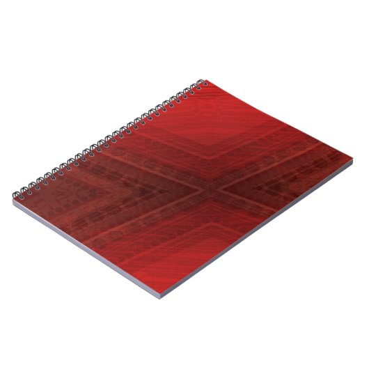 Carnet Acceptation | Motif de Boho Eclectique Rouge (Côté gauche)