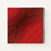 Carnet Acceptation | Motif de Boho Eclectique Rouge (Dos)