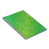 Carnet Acceptation | Motif de Shibori jaune bleu (Côté Droit)