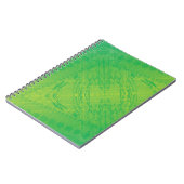 Carnet Acceptation | Motif de Shibori jaune bleu (Côté gauche)