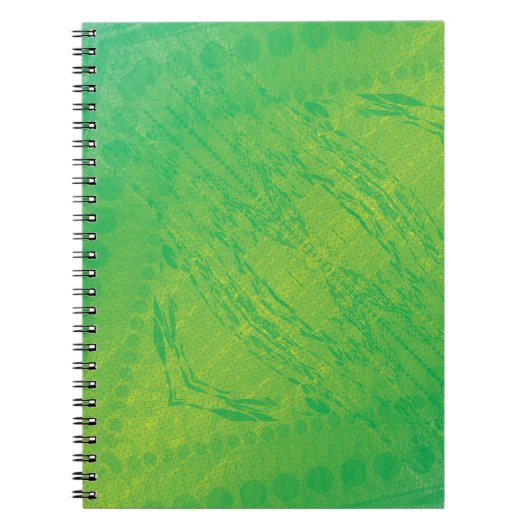 Carnet Acceptation | Motif de Shibori jaune bleu (Devant)