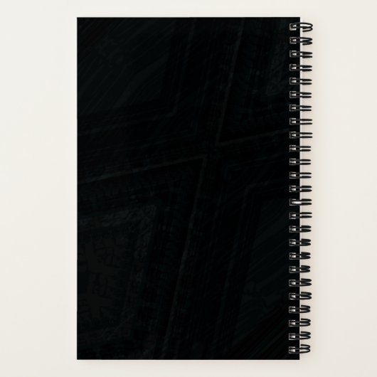 Carnet Acceptation | Texture Abstraite foncée (Verso)