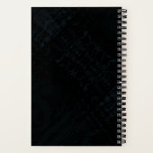 Carnet Acceptation | Texture foncée Shibori (Verso)