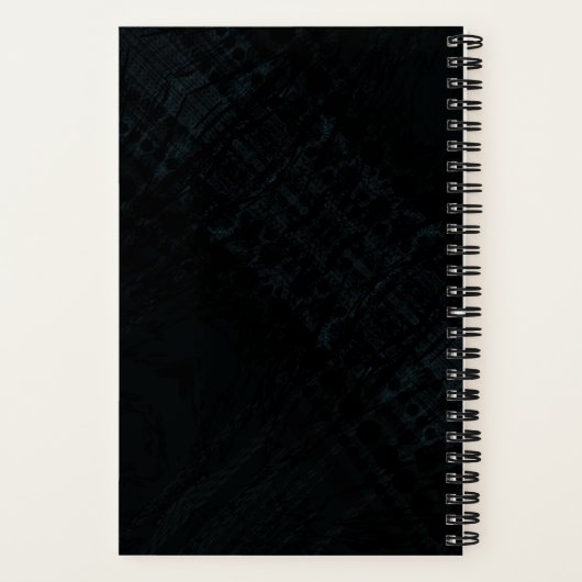 Carnet Acceptation | Texture foncée Shibori (Verso)