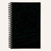 Carnet Acceptation | Texture géométrique foncée (Recto)