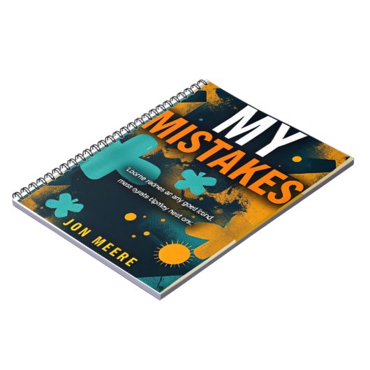 Carnet Acceptez vos défauts : mes erreurs (Côté gauche)