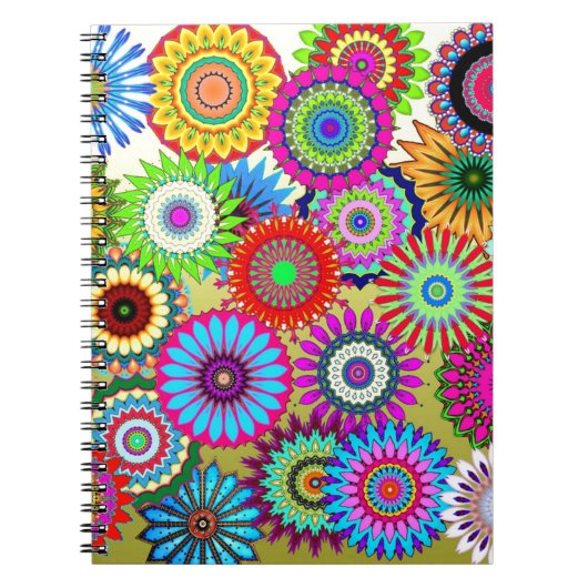Carnet Accessoire d'impression de tendance psychadelique (Devant)